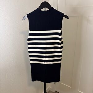 Everlane Navy and White Striped Sleeveless Top